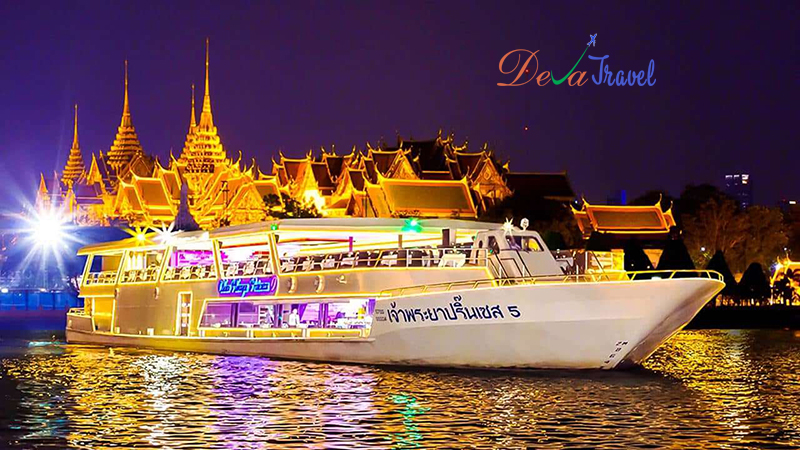 Du lịch Thái Lan:Bữa tối trên thuyền trên sông Chao Phraya, Thái Lan